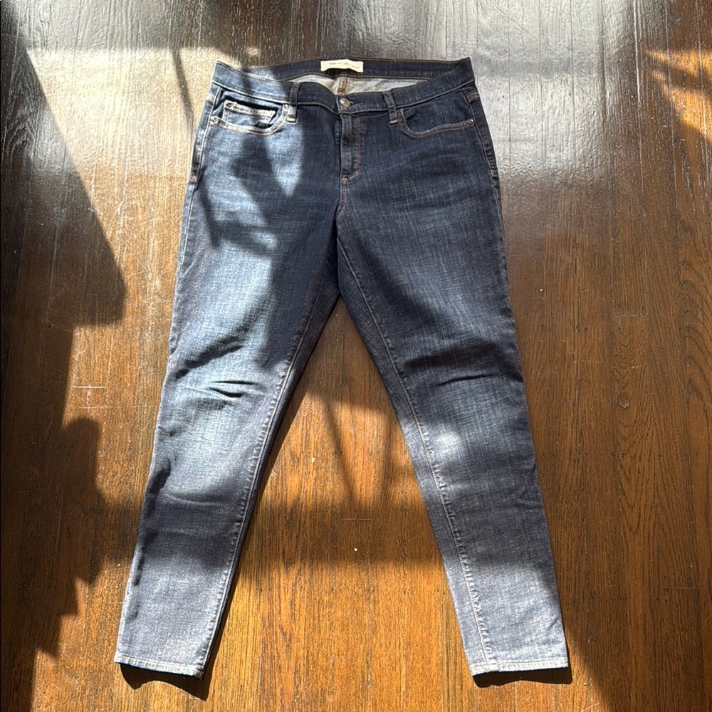 GAP Blue Skinny Jeans with Worn-In Look